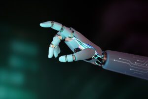 Et billede af en robots hånd. Artiklen handler om hvad Chatgpt er.